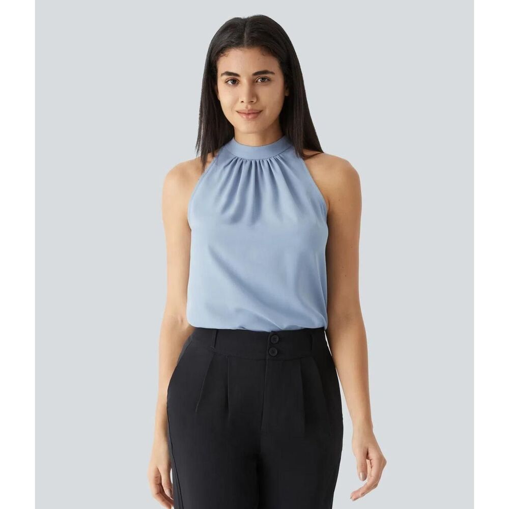 Halara Women's Blue Blouse - Picture 1 of 6